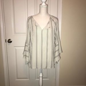 Ivanka Trump Flutter Sleeve Top